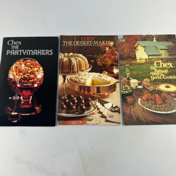 Vintage Lot 7 Cookbooks Booklets Chex Mix Recipes Party Makers Dessert Makers - Picture 6 of 9